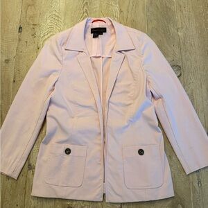 Nina McLemore Pink Cotton Stretch Blazer 8